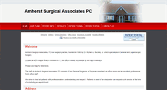 Desktop Screenshot of amherstsurgical.com